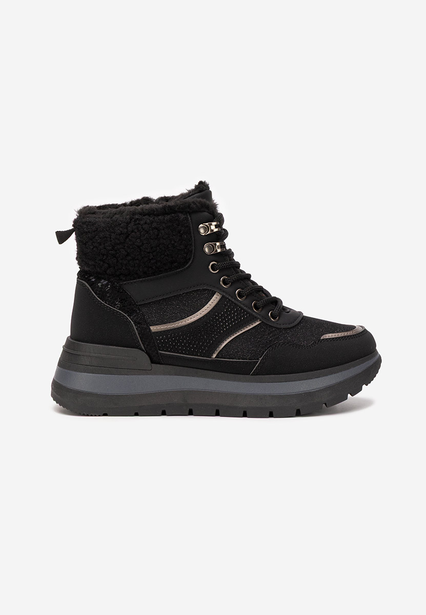 Cникърси на платформа Nabila черни