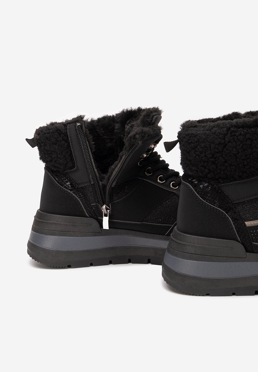 Cникърси на платформа Nabila черни