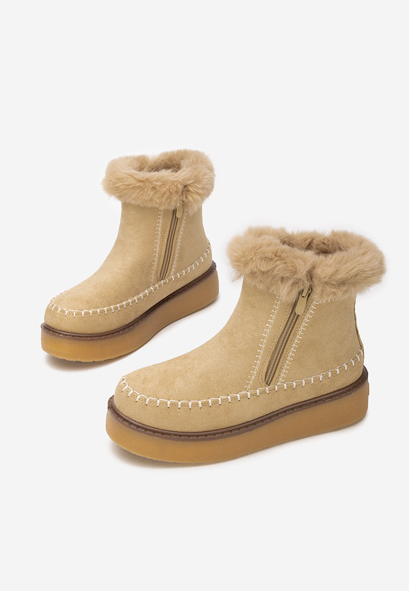 Обувки на платформа Delyra каки