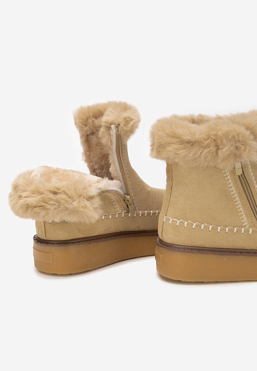 Обувки на платформа Delyra каки