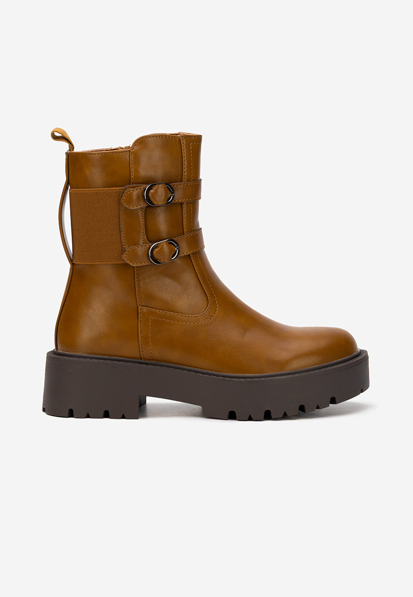 Обувки на платформа Seravia камел