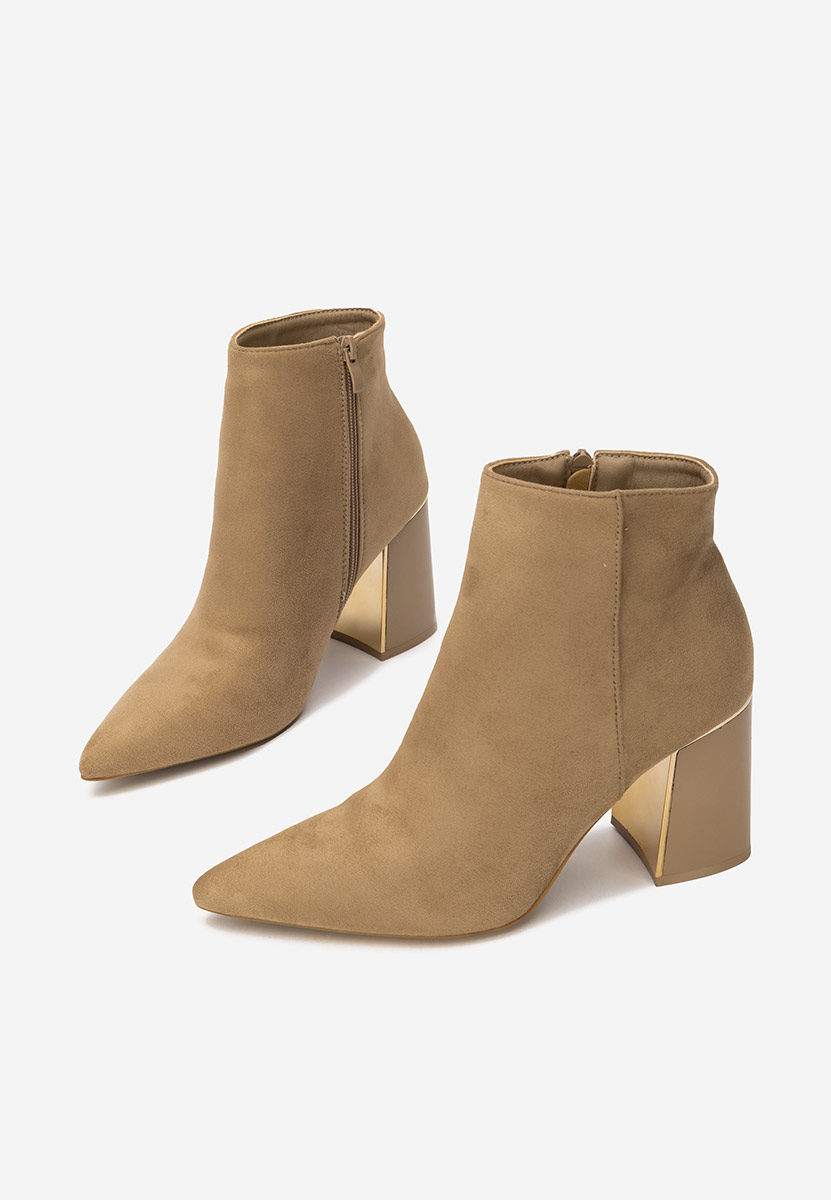 Боти на дебел ток Nolira каки