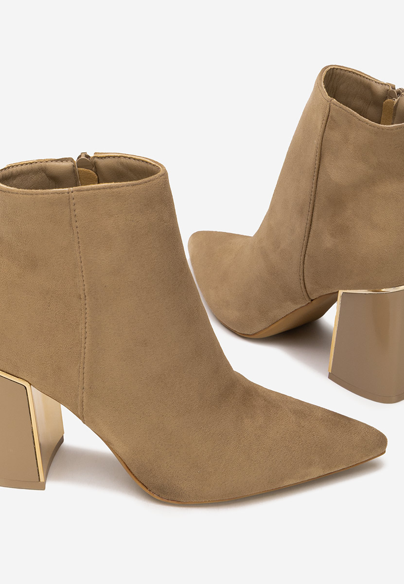 Боти на дебел ток Nolira каки