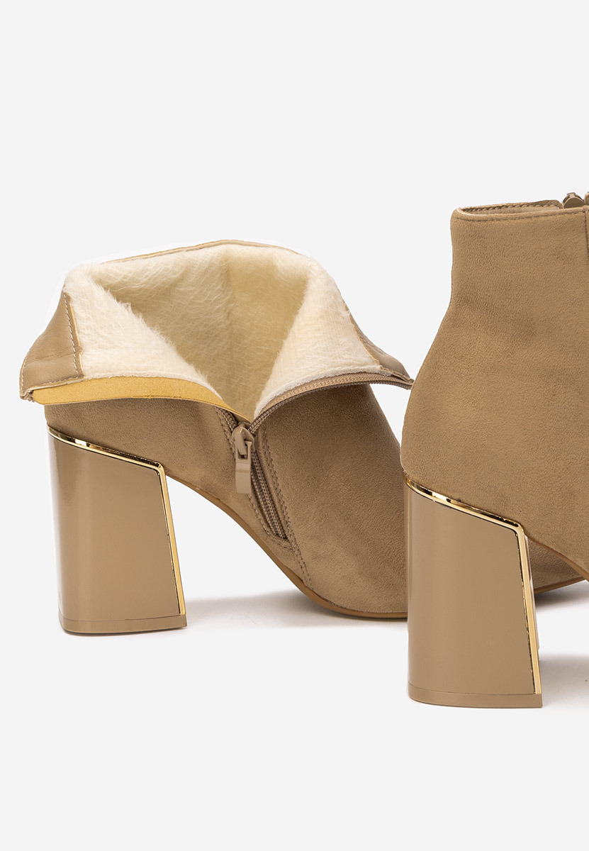 Боти на дебел ток Nolira каки