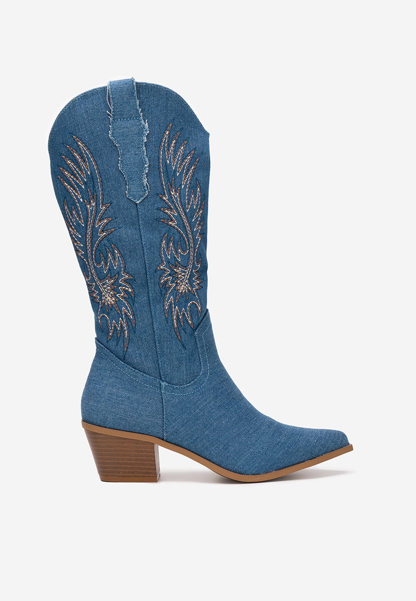 Каубойски ботуши Tivaria деним