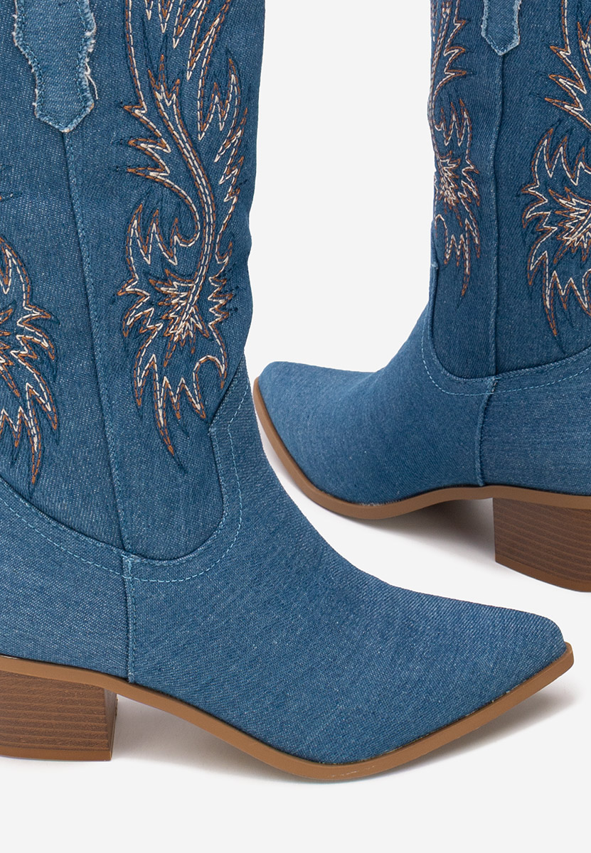 Каубойски ботуши Tivaria деним