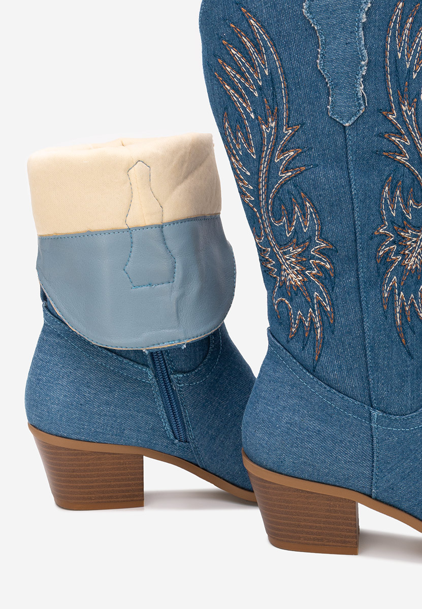 Каубойски ботуши Tivaria деним