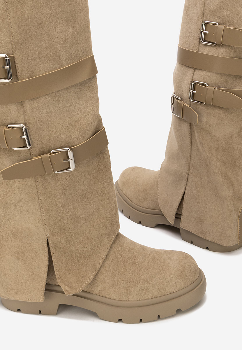 Дамски ботуши Glinara каки