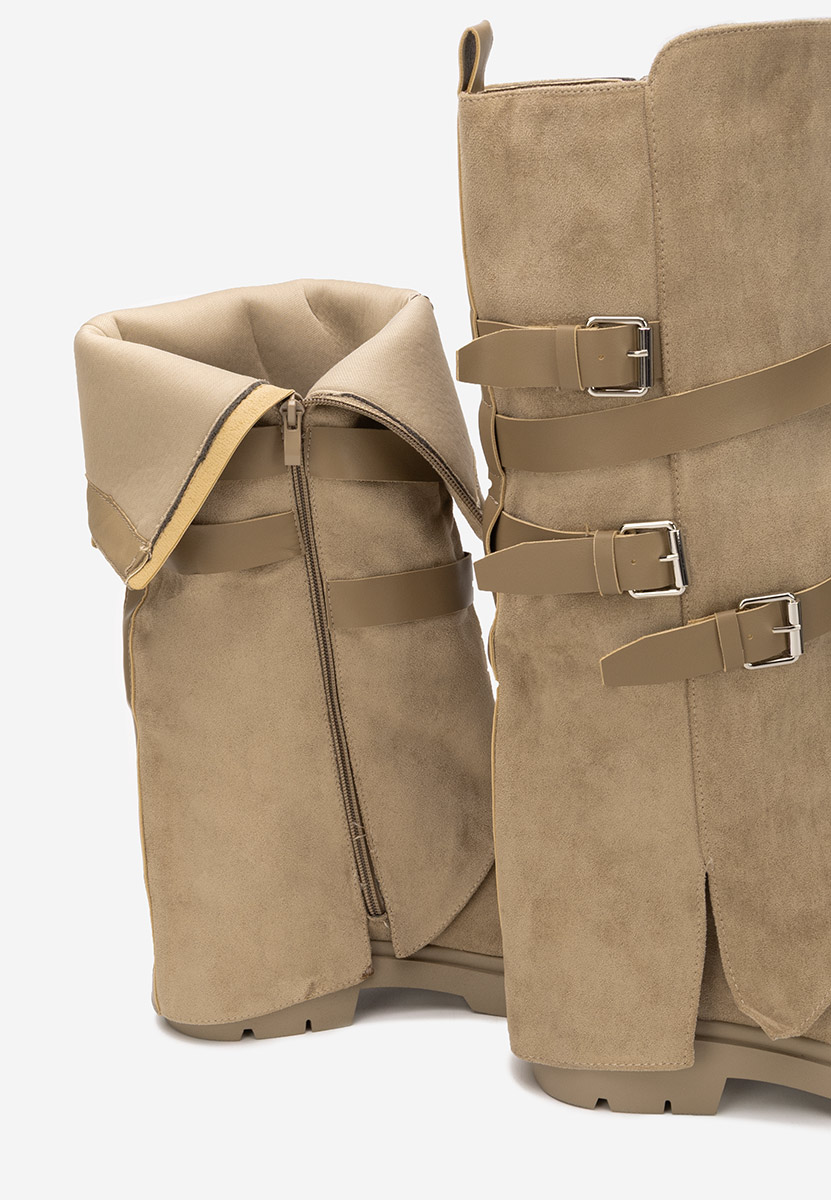 Дамски ботуши Glinara каки