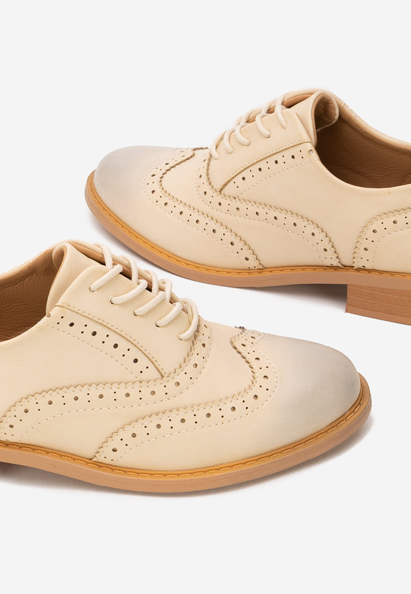Дамски обувки brogue Cilora бежов