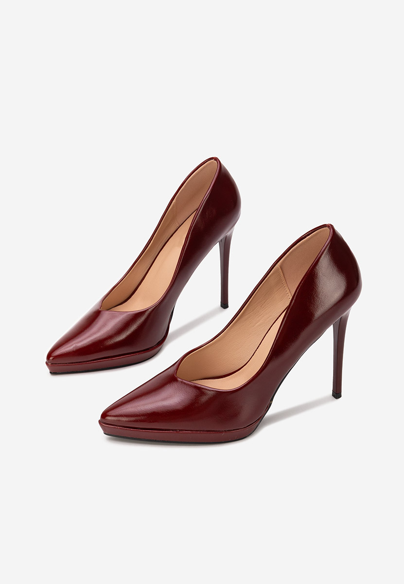 Обувки стилето Reneia Винено червено
