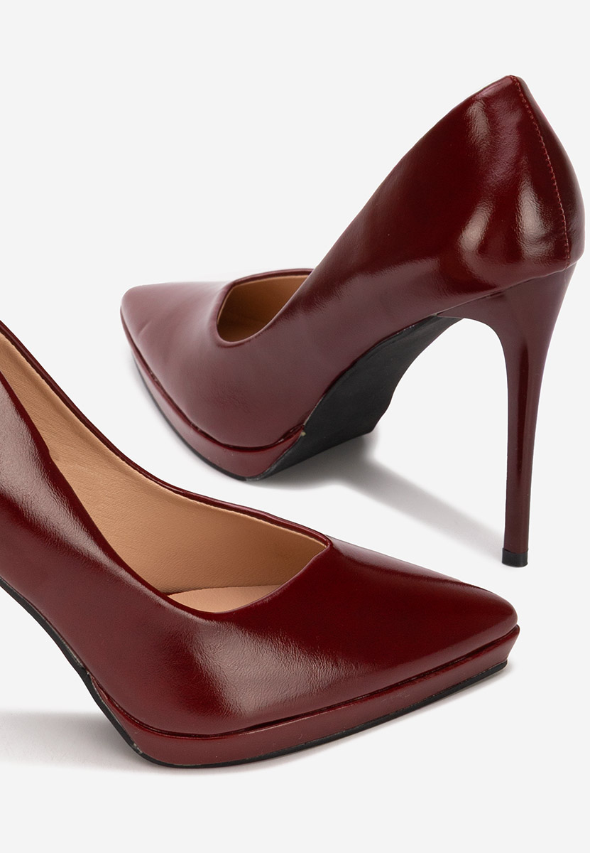 Обувки стилето Reneia Винено червено