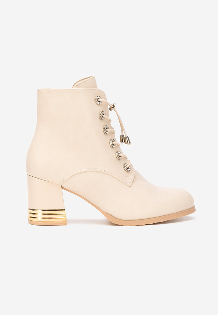 Боти на дебел ток Takina V2 бежов