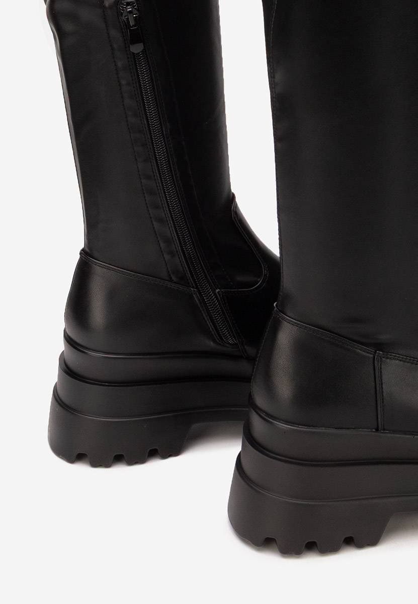 Чизми над коляното Melyna V2 черен