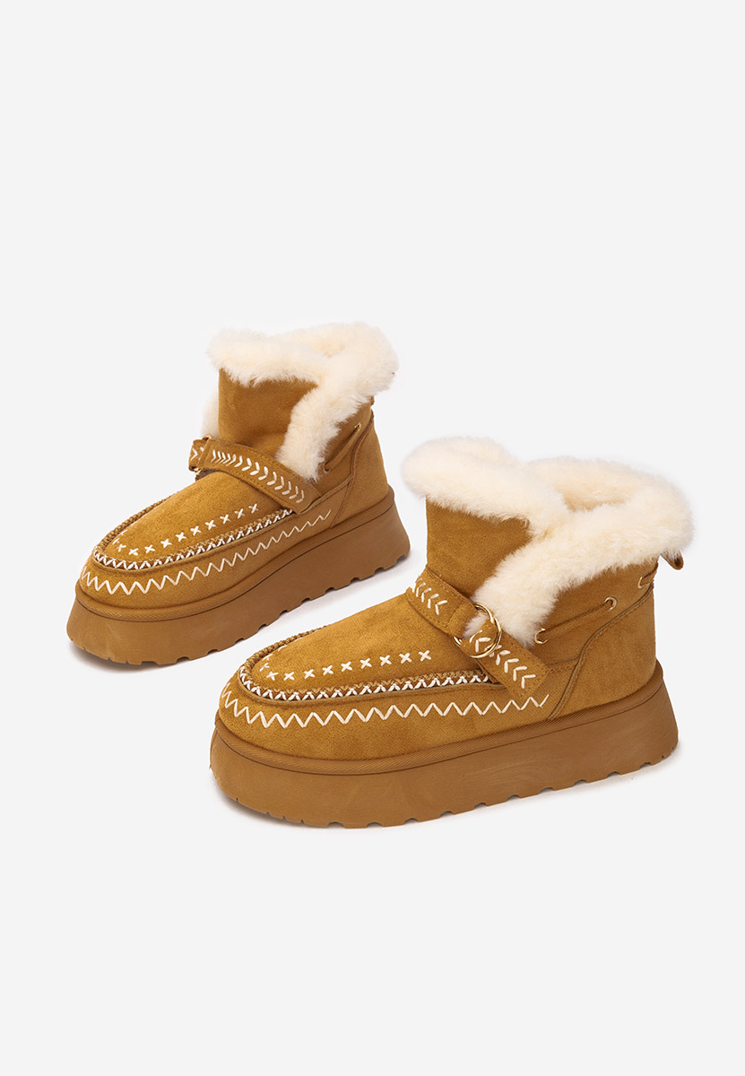 Обувки на платформа Tavoria камел