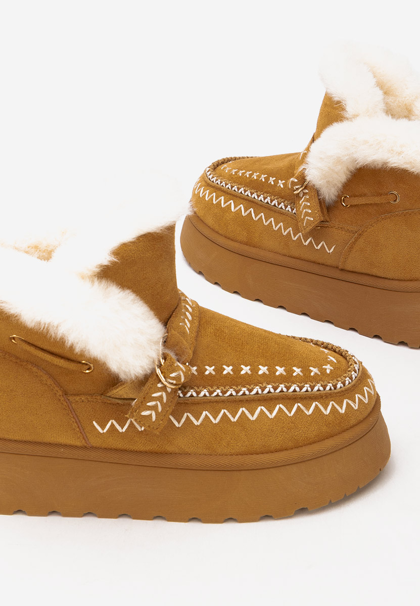 Обувки на платформа Tavoria камел