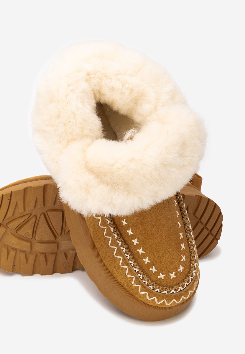 Обувки на платформа Tavoria камел