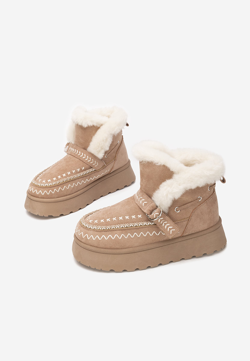 Зимни дамски Ботинки Tavoria каки