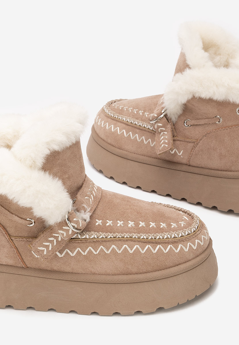 Зимни дамски Ботинки Tavoria каки