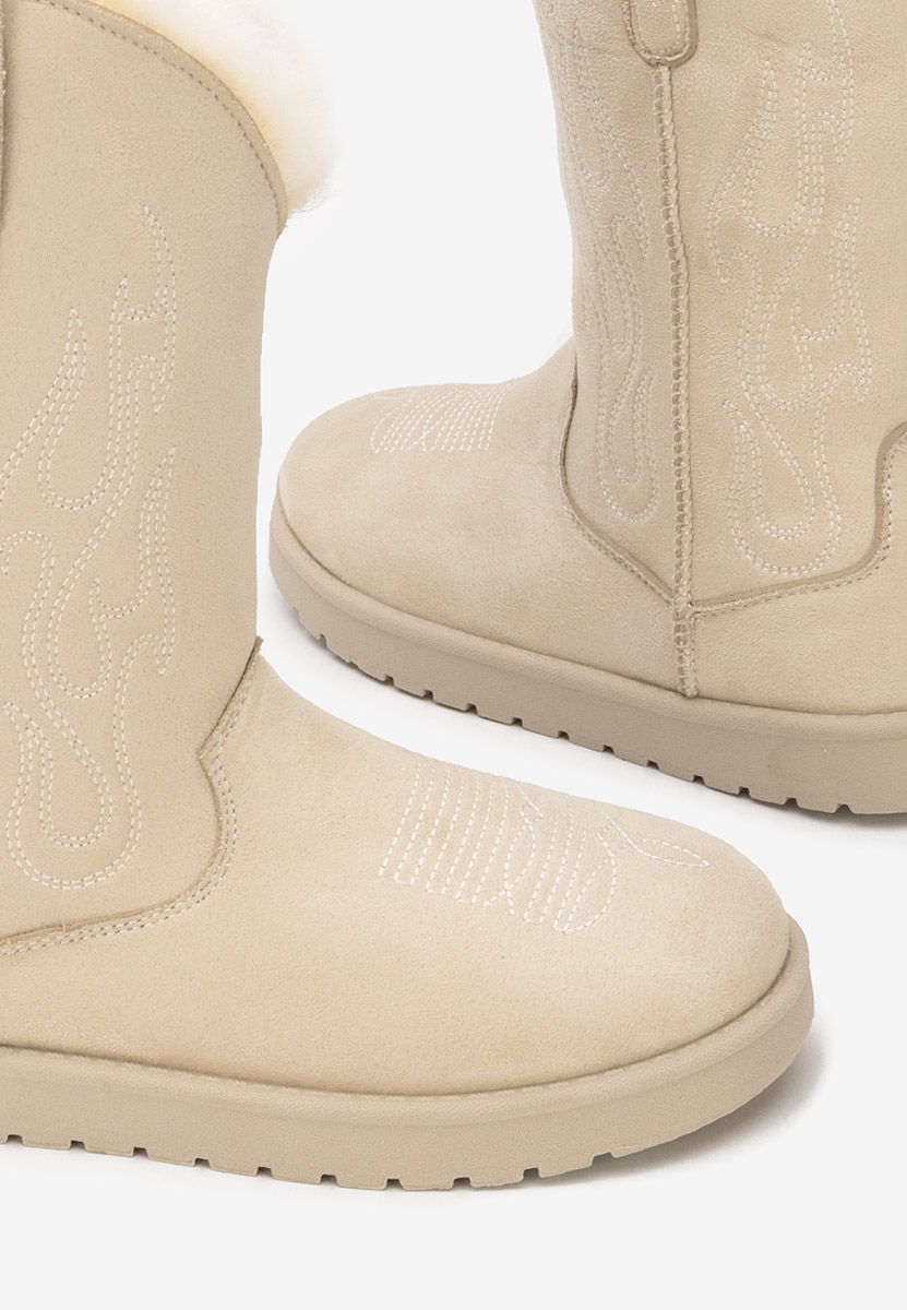 Зимни дамски ботуши Prisina бежов