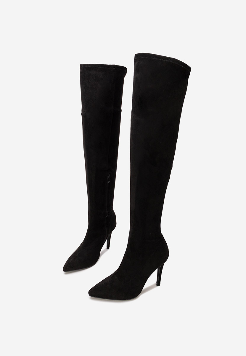 Висок чизми Glorise черен