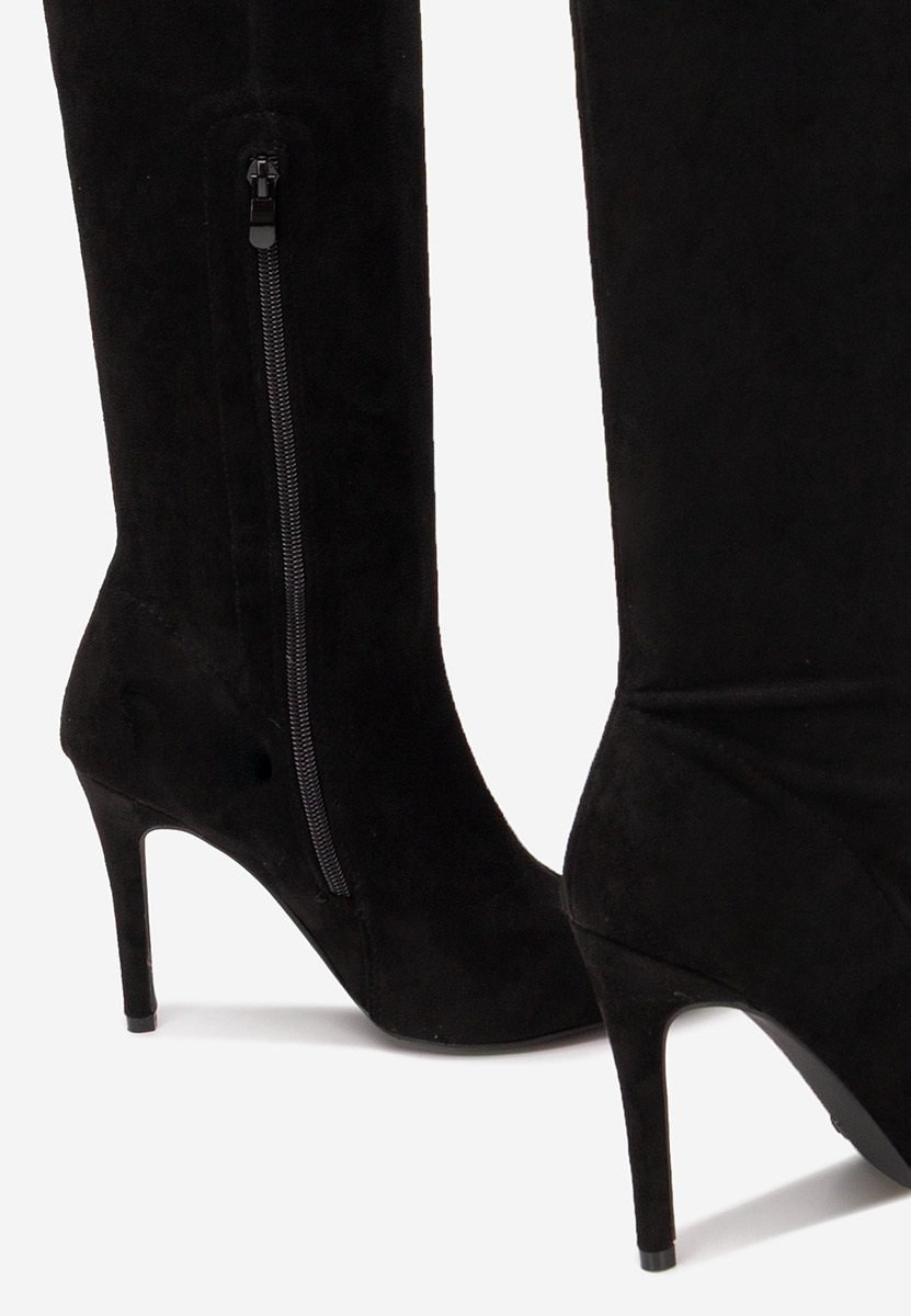 Висок чизми Glorise черен