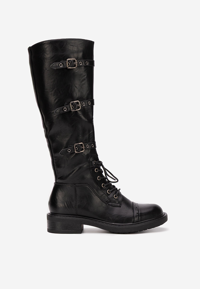 Дамски ботуши Frosina черни