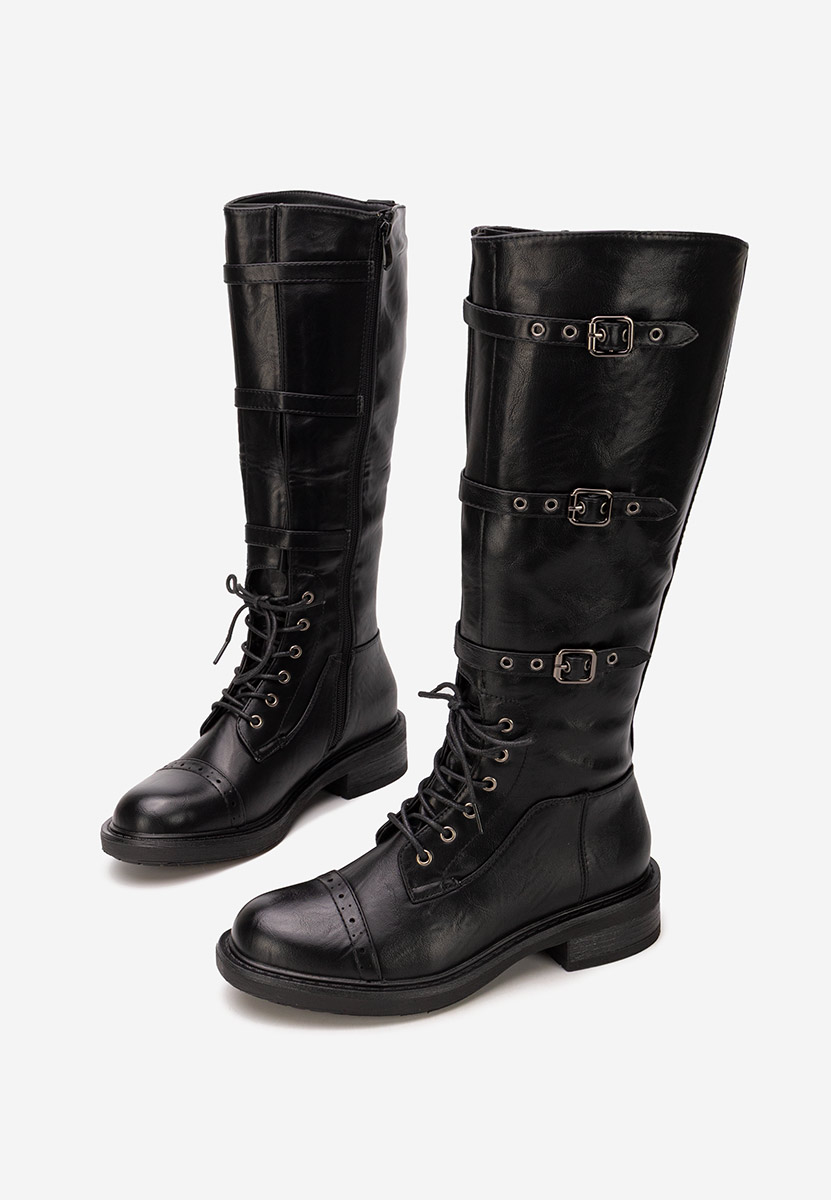 Дамски ботуши Frosina черни