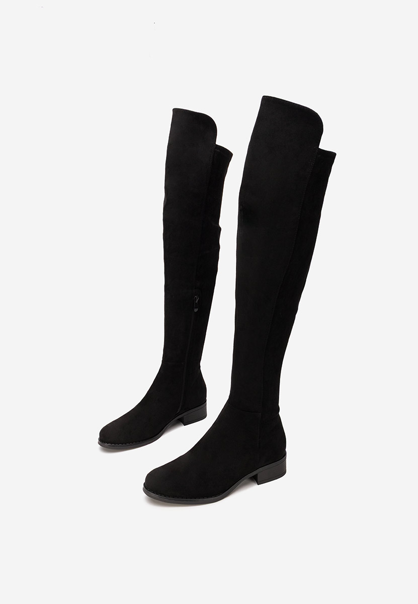 Чизми над коляното Inies черен