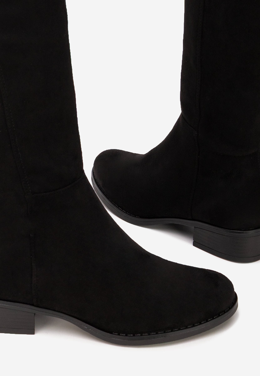 Чизми над коляното Inies черен