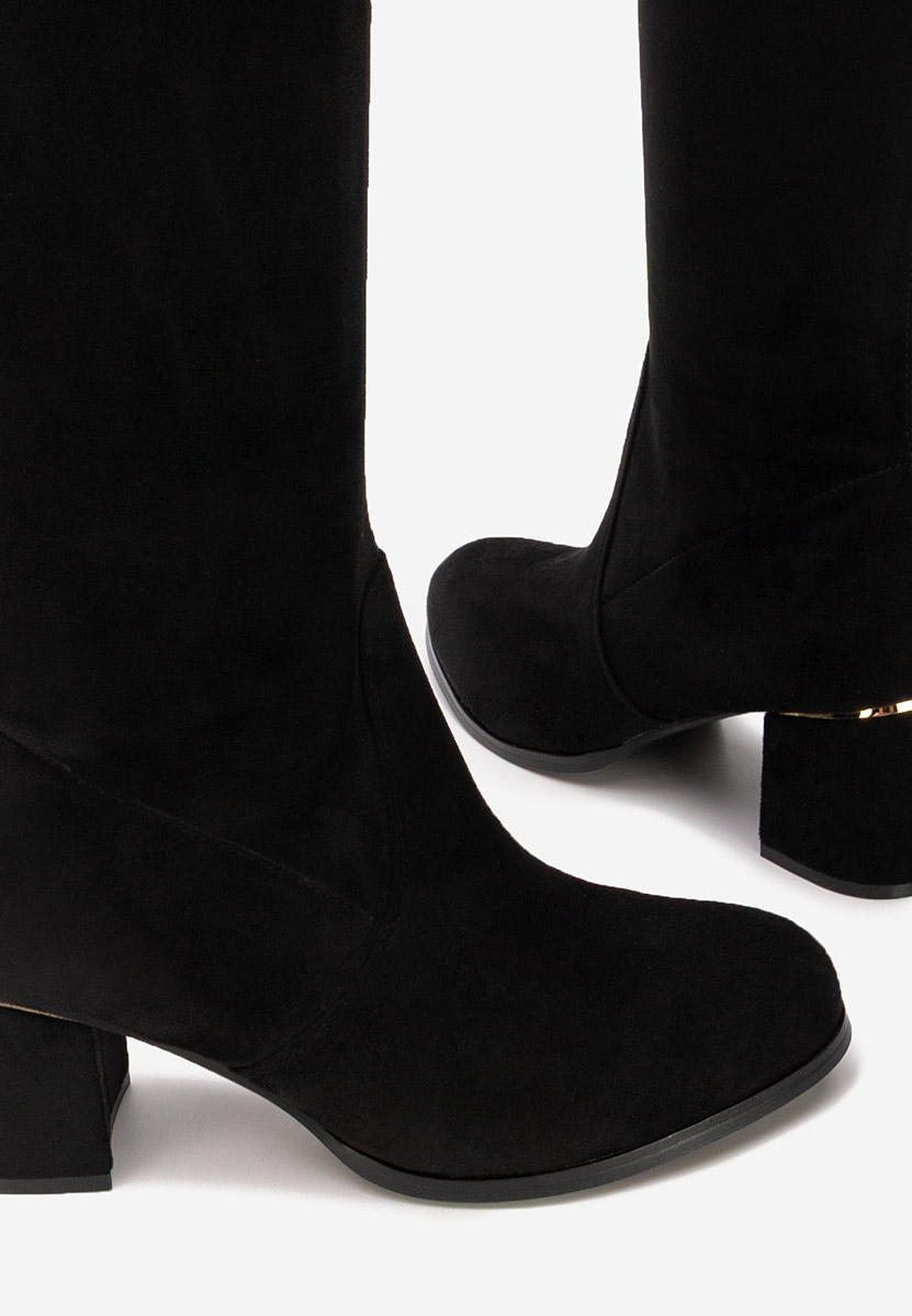 Чизми над коляното Anelissa черен