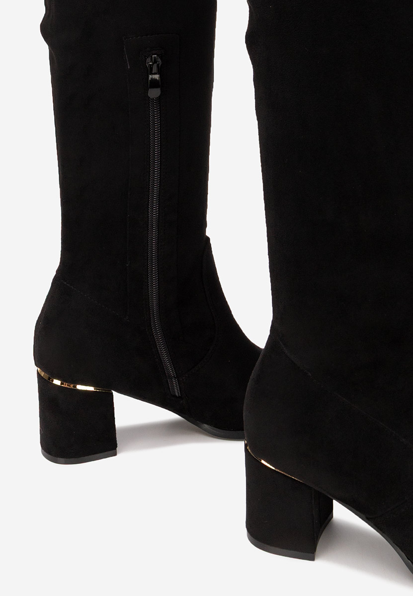 Чизми над коляното Anelissa черен