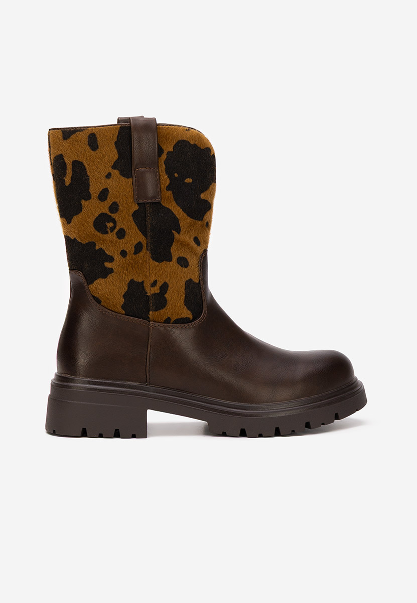 Дамски боти Ediana кафяв Дамски боти Ediana кафяв