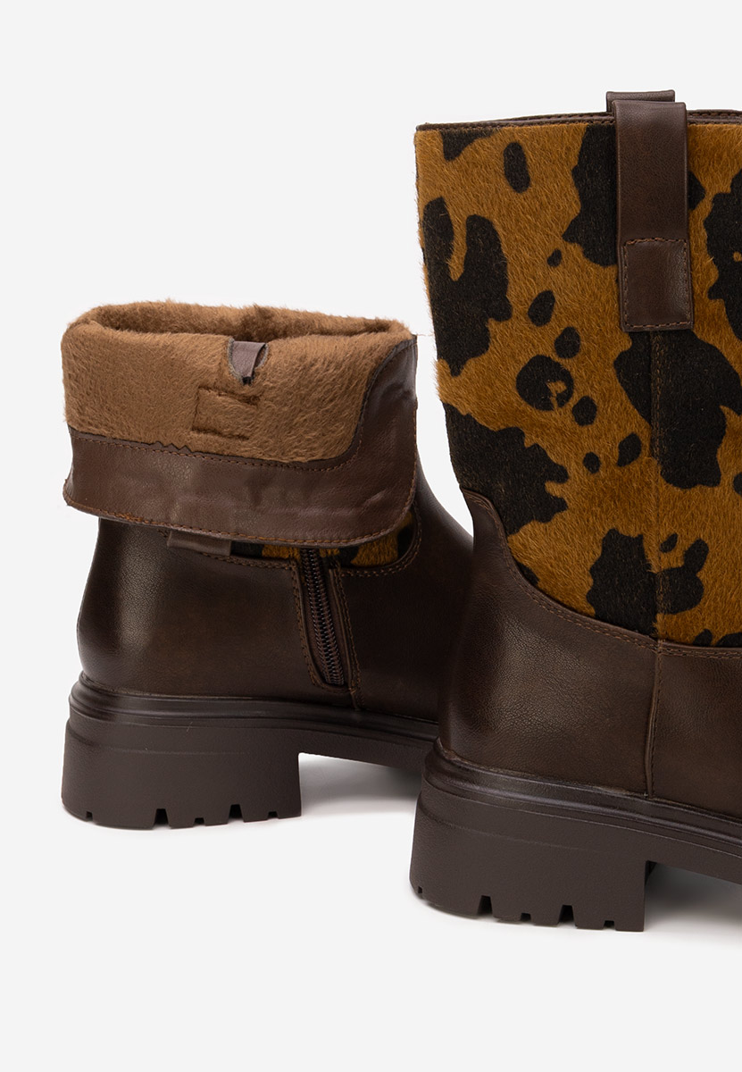 Дамски боти Ediana кафяв Дамски боти Ediana кафяв