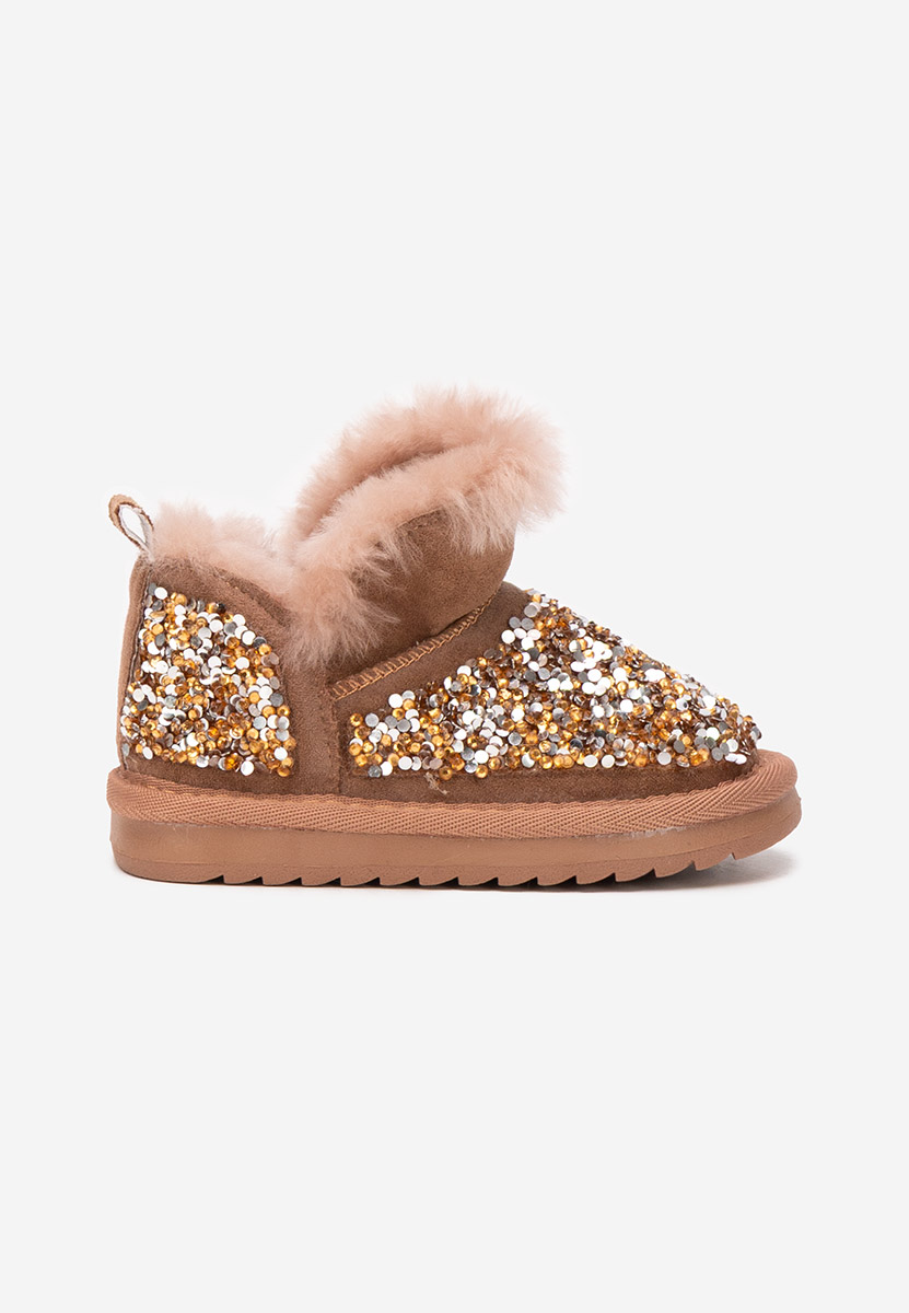 Боти момичета Semida кафяв