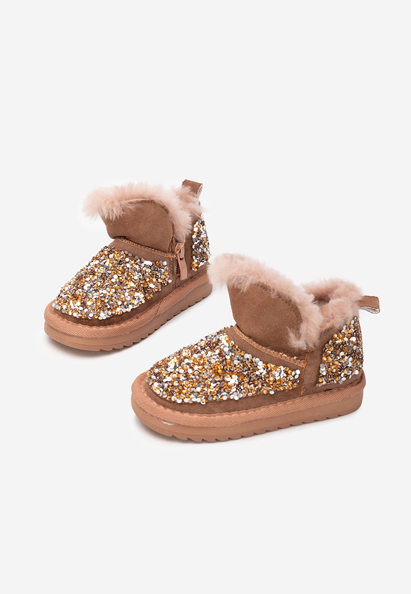 Боти момичета Semida кафяв