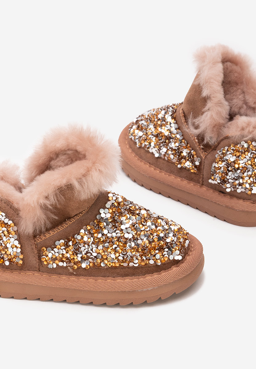 Боти момичета Semida кафяв