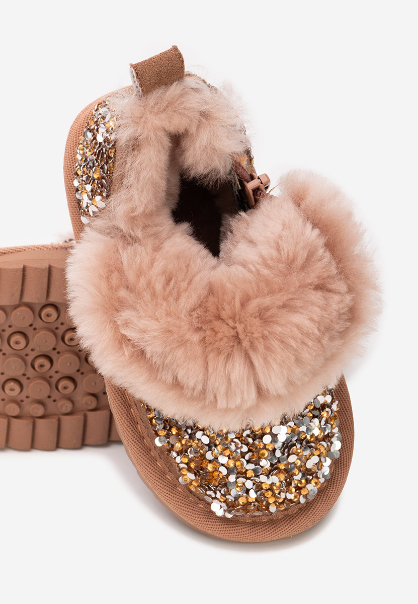 Боти момичета Semida кафяв