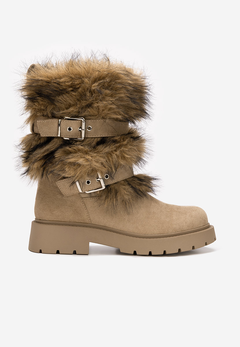 Зимни дамски ботуши Nelisia каки