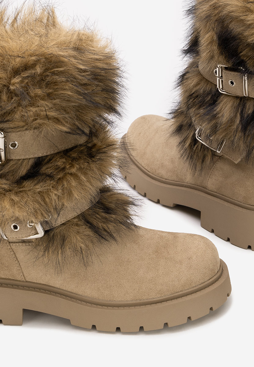 Зимни дамски ботуши Nelisia каки