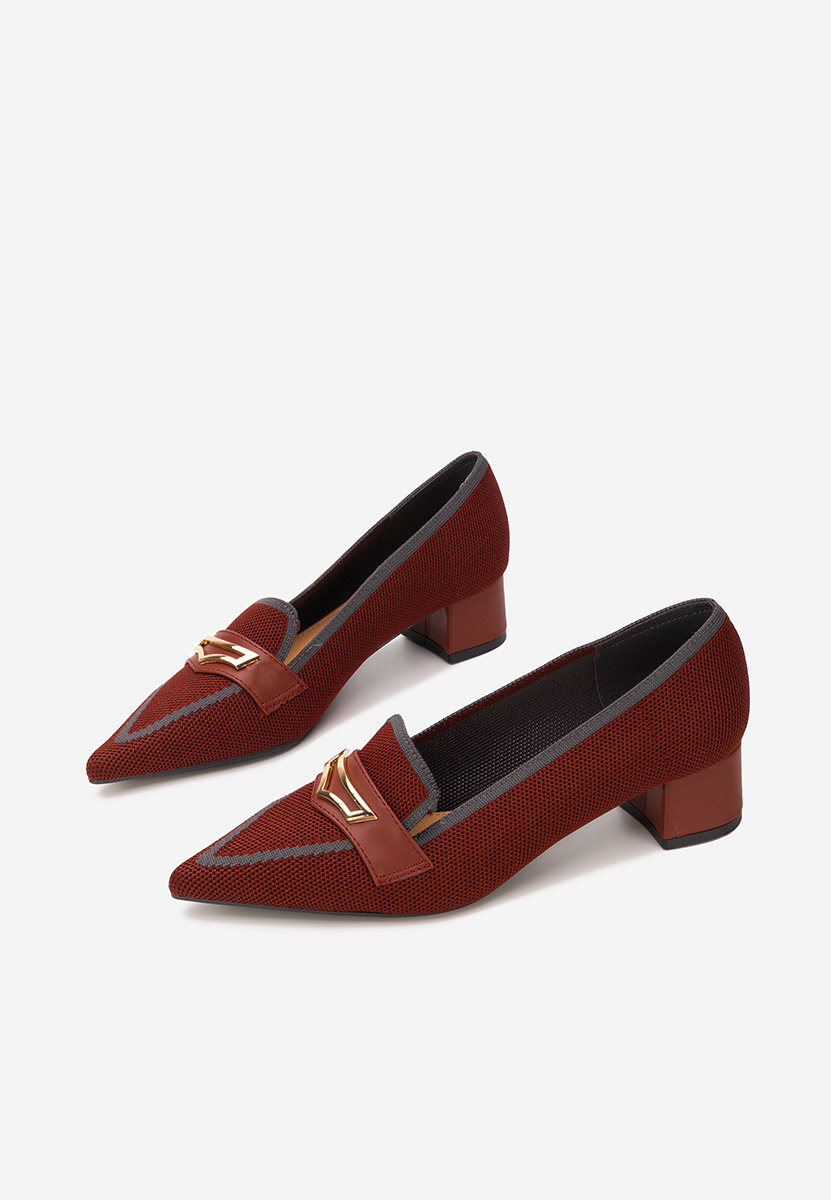 Oбувки на нисък ток Dianey Винено червено