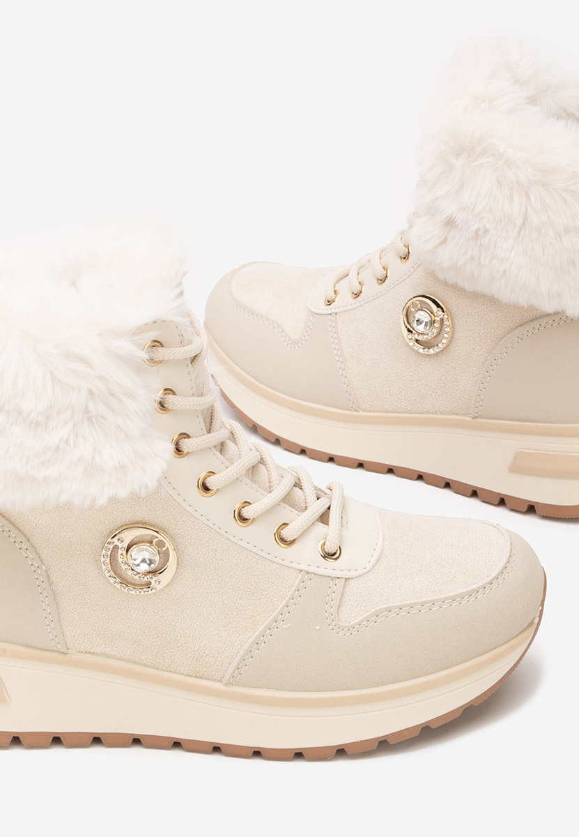 Дамски Зимни маратонки Grisia бежов