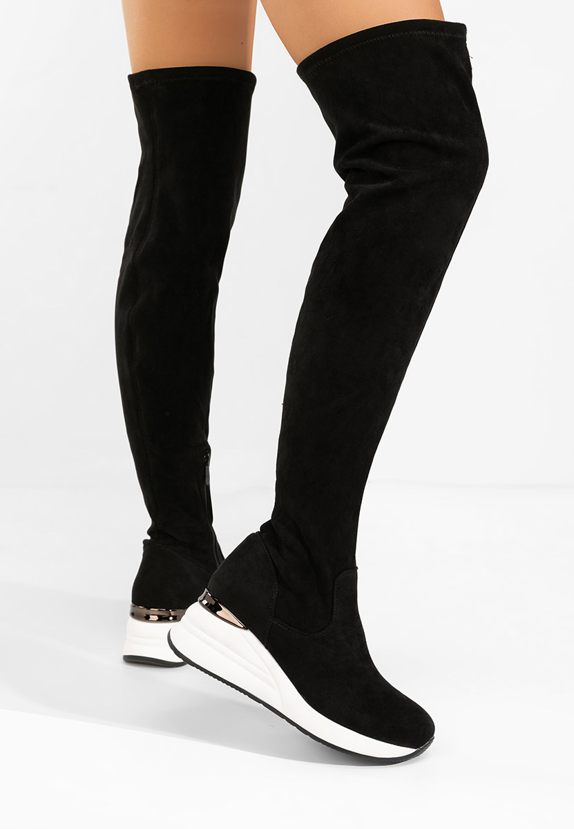 Чизми над коляното Janisia V2 черен