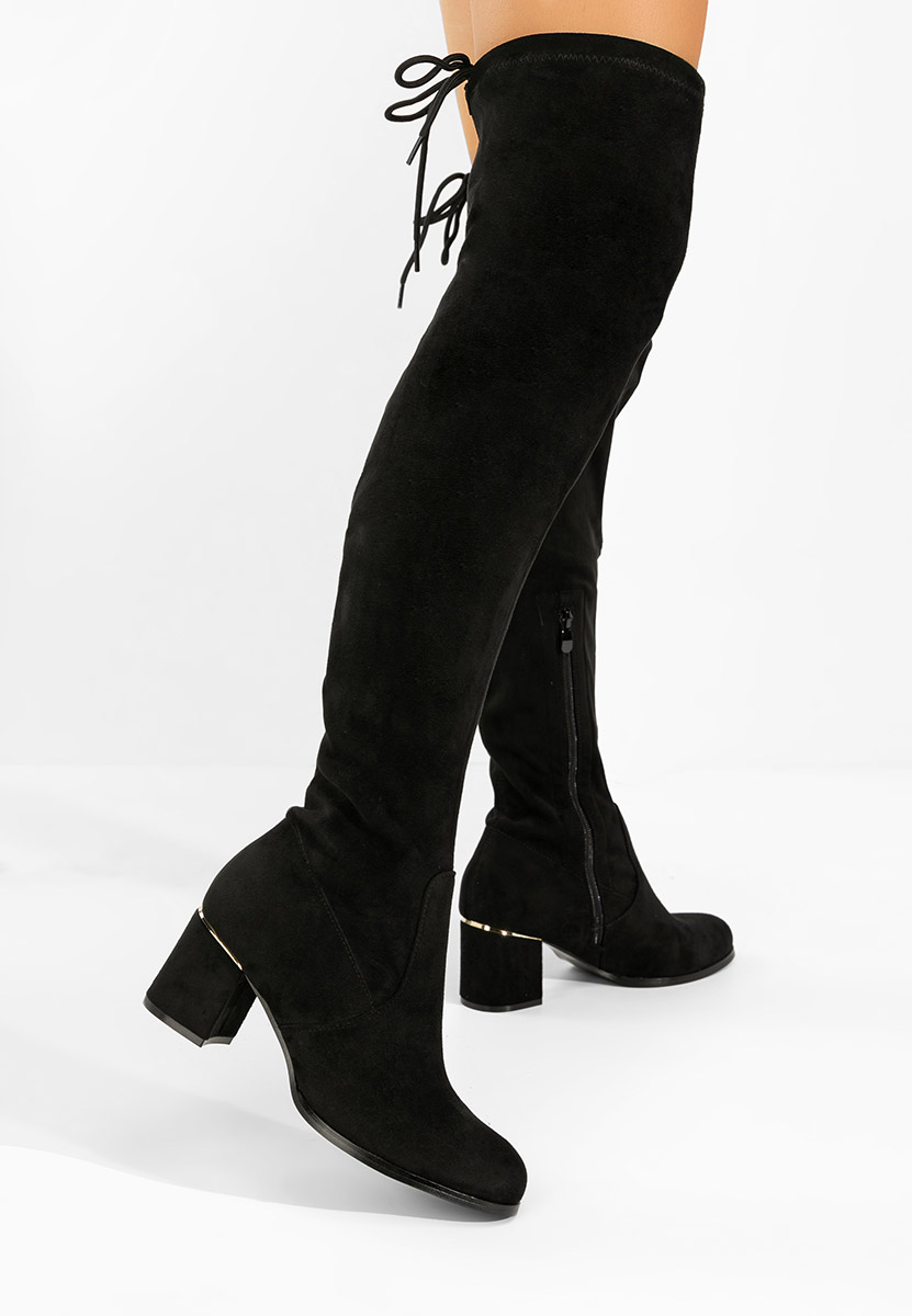 Чизми над коляното Anelissa черен