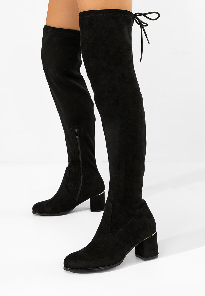 Чизми над коляното Anelissa черен