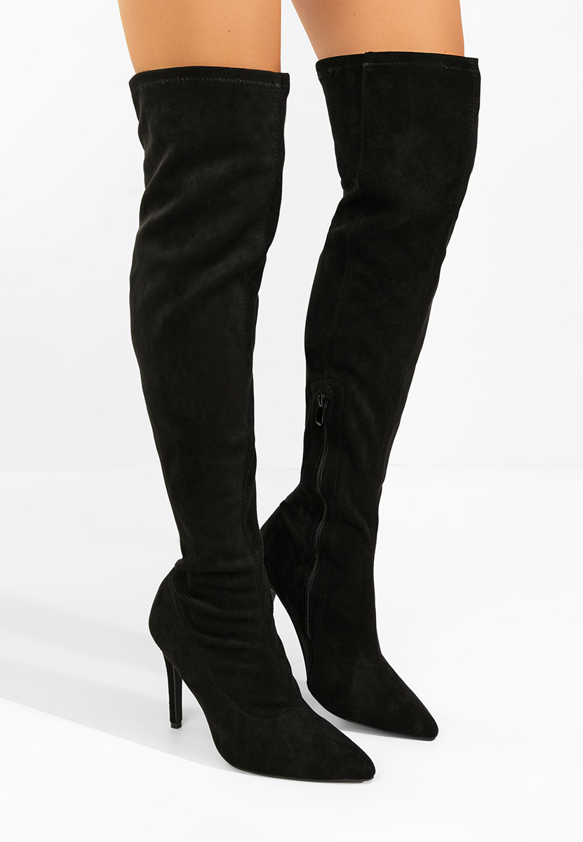 Висок чизми Glorise черен