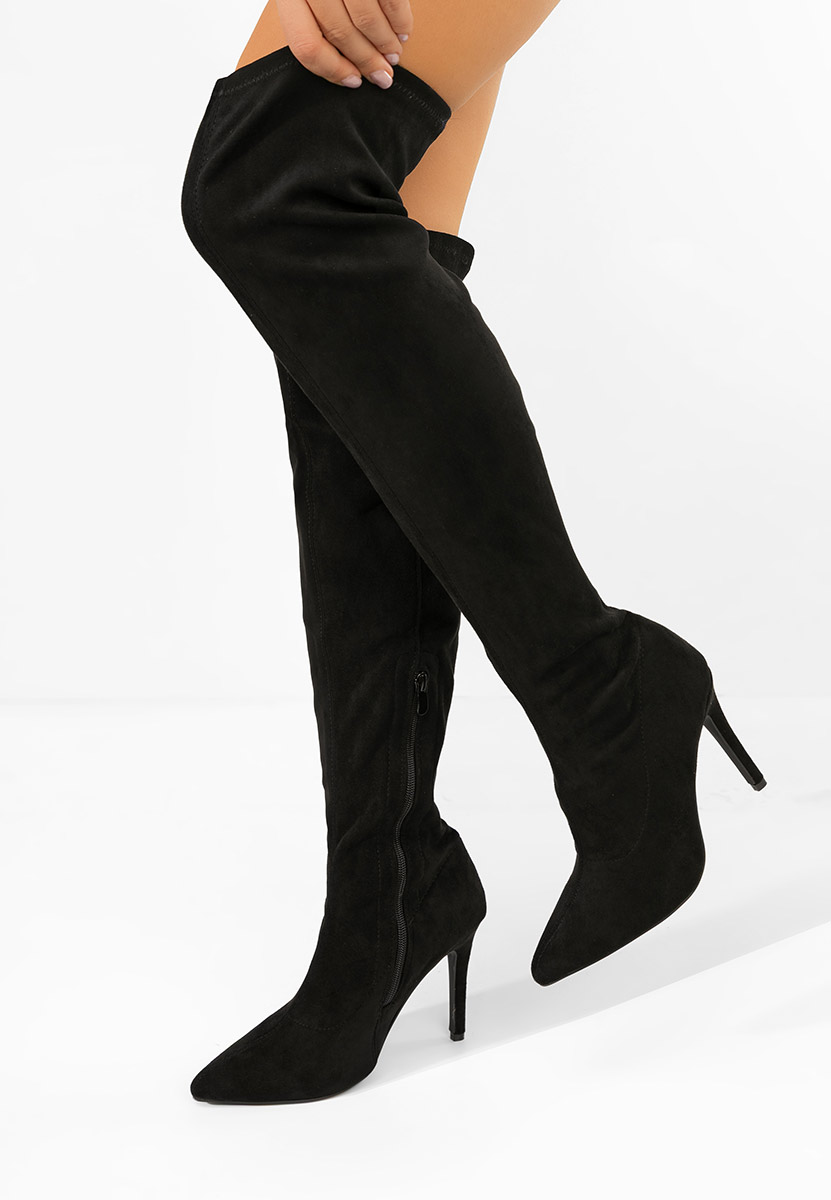 Висок чизми Glorise черен