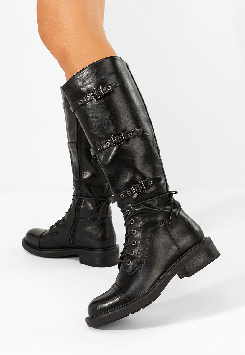 Дамски ботуши Frosina черни