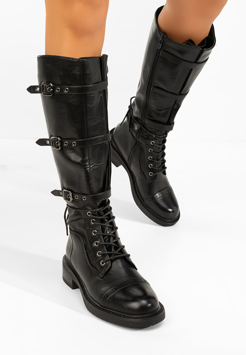 Дамски ботуши Frosina черни