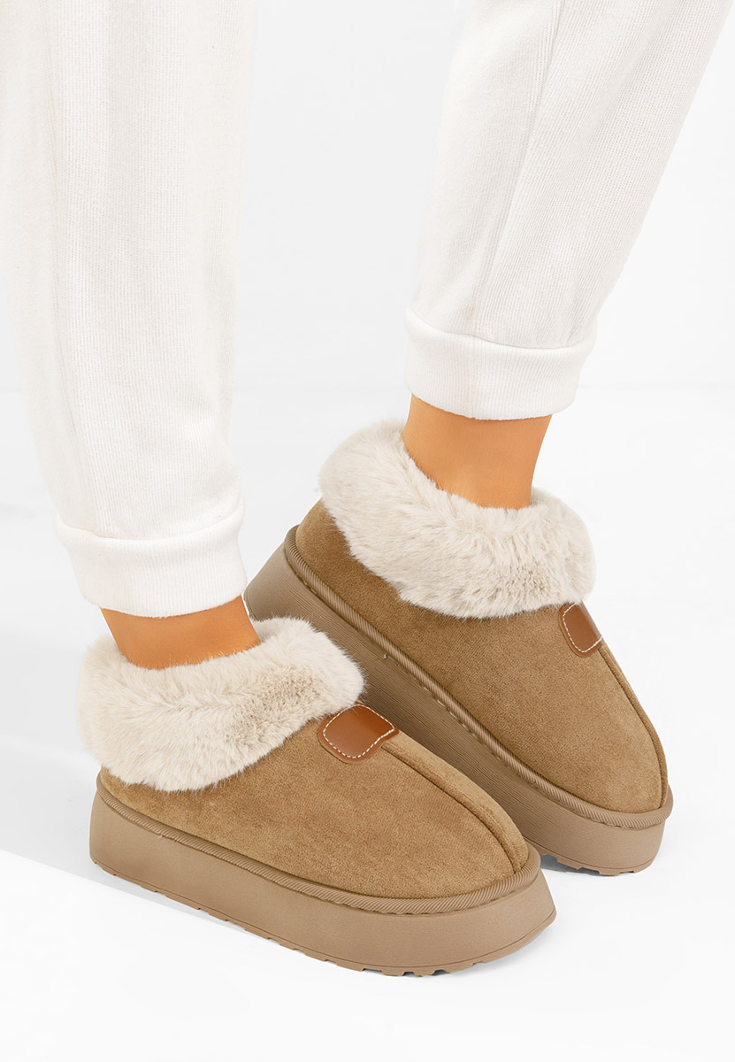 Обувки на платформа Elarva каки Обувки на платформа Elarva каки